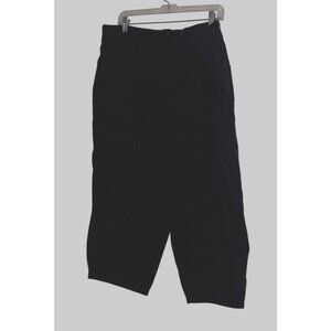 Lane Bryant Black Cropped Pants 22/24 Cotton Spandex Womens Plus Size